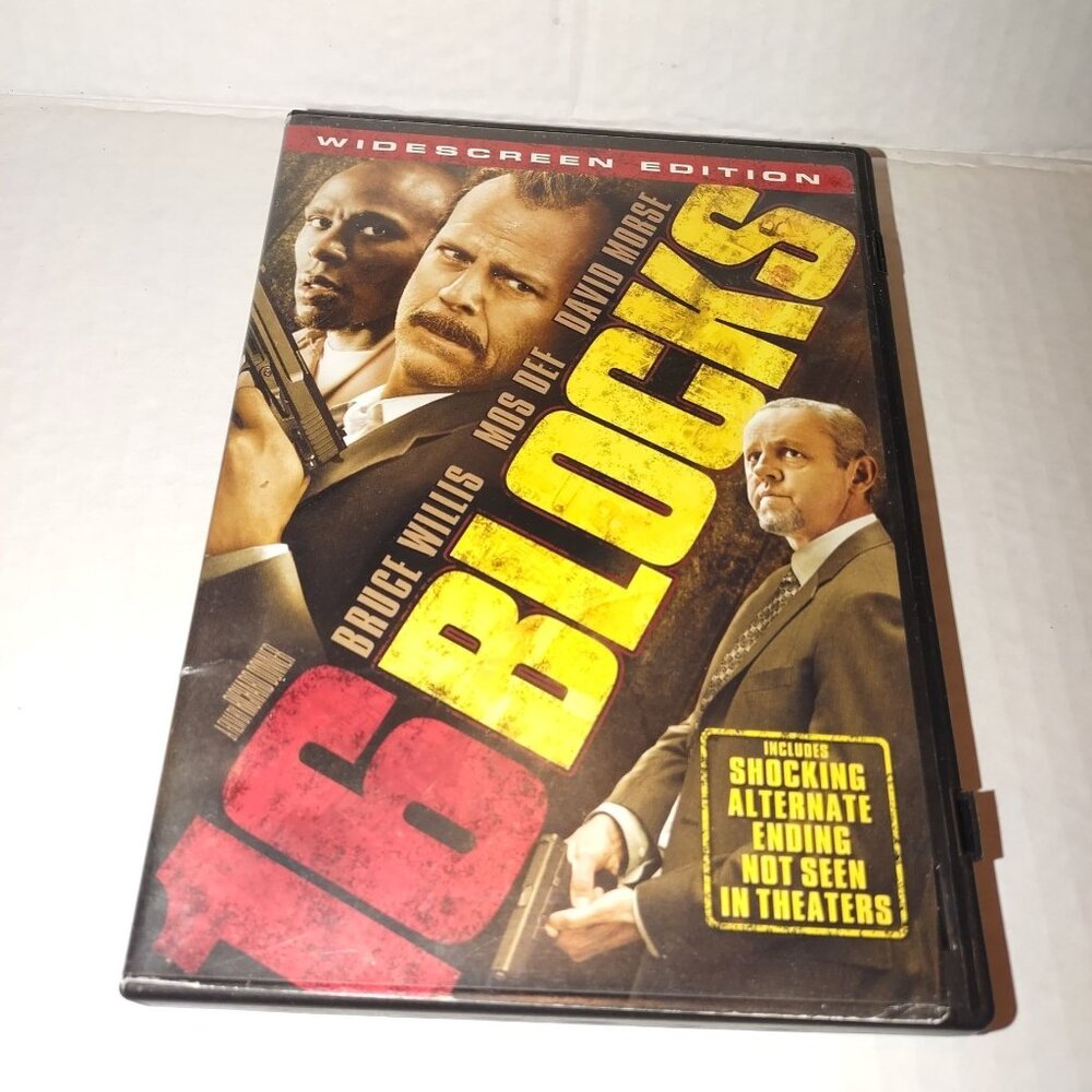 16 Blocks DVD Widescreen Edition Bruce Willis Mos Def David Morse Alternate Endi